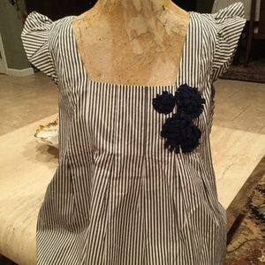 Kate Spade New York Nancy Black White Top